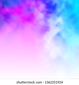 Light Pink, Blue vector pattern with clouds. Illustration in abstract style with gradient clouds. Beautiful layout for uidesign.