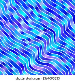 Light Pink, Blue vector pattern with wry lines. Illustration in halftone style with gradient curves. Pattern for websites, landing pages.