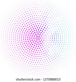 Light Pink, Blue vector pattern with abstract stars. Shining colorful illustration with small and big stars. Theme for cell phones.