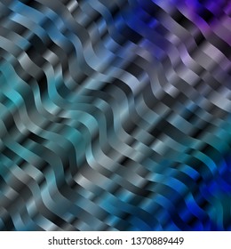 Light Pink, Blue vector pattern with lines. Colorful illustration in abstract style with bent lines. Template for your UI design.