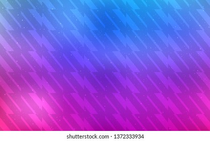 Light Pink, Blue vector pattern with sharp lines. Lines on blurred abstract background with gradient. Smart design for your business advert.