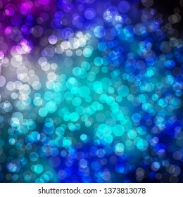 Light Pink, Blue vector pattern with circles. Abstract decorative design in gradient style with bubbles. Design for your commercials.