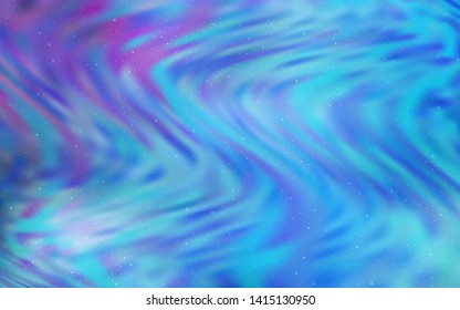 Light Pink, Blue vector pattern with night sky stars. Shining illustration with sky stars on abstract template. Pattern for futuristic ad, booklets.