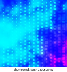 Light Pink, Blue vector pattern in square style. New abstract illustration with rectangular shapes. Pattern for commercials, ads.