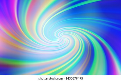 Light Pink, Blue vector pattern with lines. A shining illustration, which consists of curved lines. Template for cell phone screens.