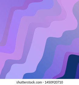 Light Pink, Blue vector pattern with wry lines. Colorful illustration in abstract style with bent lines. Pattern for commercials, ads.