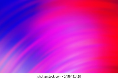 Light Pink, Blue vector pattern with lines. Modern gradient abstract illustration with bandy lines. A completely new design for your business.