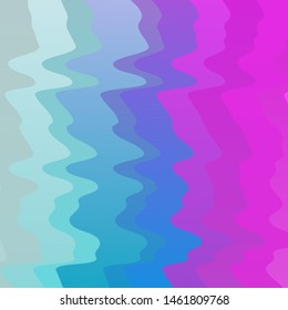 Light Pink, Blue vector pattern with curves. Bright sample with colorful bent lines, shapes. Pattern for booklets, leaflets.