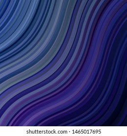 Light Pink, Blue vector pattern with curves. Gradient illustration in simple style with bows. Pattern for busines booklets, leaflets