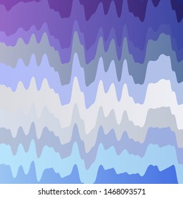 Light Pink, Blue vector pattern with wry lines. Abstract illustration with gradient bows. Pattern for commercials, ads.