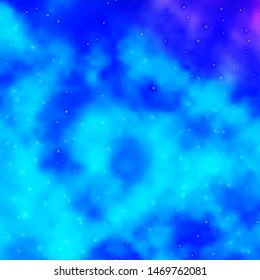 Light Pink, Blue vector pattern with abstract stars. Decorative illustration with stars on abstract template. Theme for cell phones.