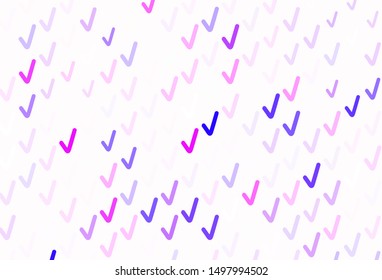 Light Pink, Blue vector pattern with lines. Shining colorful illustration in simple style. The best colorful design for your business.