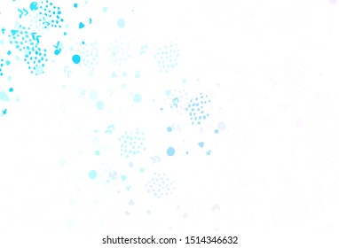 Light Pink, Blue vector pattern with random forms. Modern abstract illustration with colorful random forms. Modern design for your business card.