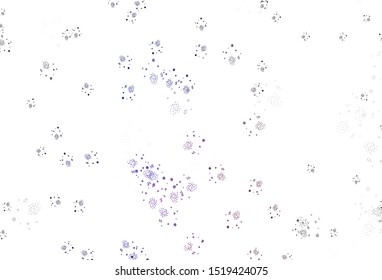 Light Pink, Blue vector pattern with random forms. Decorative design in abstract style with random forms. Modern design for your business card.