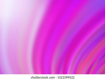 Light Pink, Blue vector pattern with lamp shapes. Shining illustration, which consist of blurred lines, circles. Textured wave pattern for backgrounds.