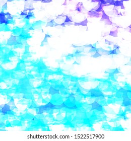 Light Pink, Blue vector pattern with spheres. Abstract colorful disks on simple gradient background. Pattern for wallpapers, curtains.