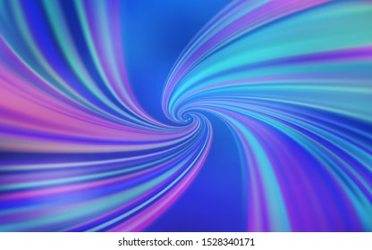 Light Pink, Blue vector pattern with curved lines. Creative illustration in halftone style with gradient. Abstract design for your web site.