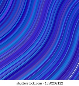Light Pink, Blue vector pattern with lines. Abstract illustration with bandy gradient lines. Pattern for busines booklets, leaflets