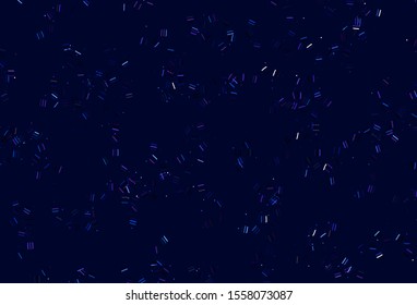 Light Pink, Blue vector pattern with sharp lines, dots. Shining colored illustration with sharp stripes. Pattern for your busines websites.