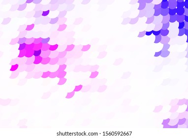 Light Pink, Blue vector pattern with spheres. Glitter abstract illustration with blurred drops of rain. Design for poster, banner of websites.