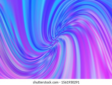 Light Pink, Blue vector pattern with curved circles. Blurred geometric sample with gradient bubbles.  A completely new marble design for your business.