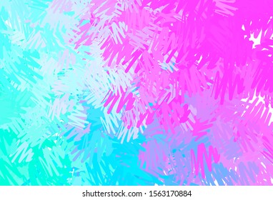 Light Pink, Blue vector pattern with sharp lines. Lines on blurred abstract background with gradient. Pattern for ads, posters, banners.