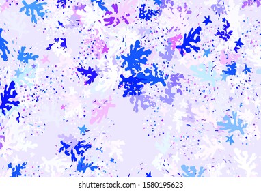 Light Pink, Blue vector pattern with random forms. Illustration with colorful gradient shapes in abstract style. Elegant design for wallpapers.
