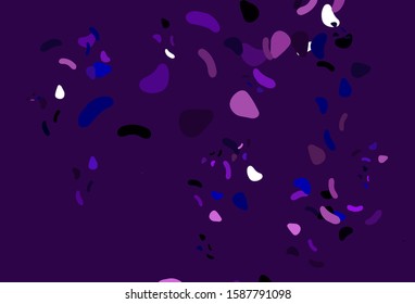 Light Pink, Blue vector pattern with chaotic shapes. Simple colorful illustration with abstract gradient shapes. Elegant design for wallpapers.