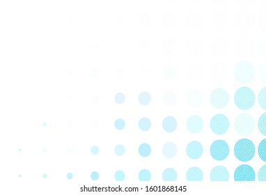 Light Pink, Blue vector pattern with spheres. Blurred decorative design in abstract style with bubbles. Pattern for beautiful websites.