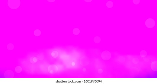 Light Pink, Blue vector pattern with spheres. Colorful illustration with gradient dots in nature style. Pattern for business ads.