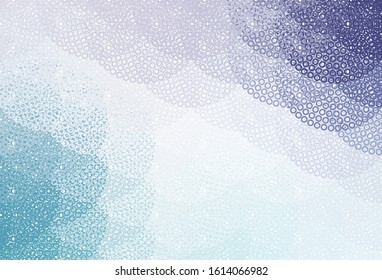 Light Pink, Blue vector pattern with spheres. Abstract illustration with colored bubbles in nature style. Pattern for beautiful websites.