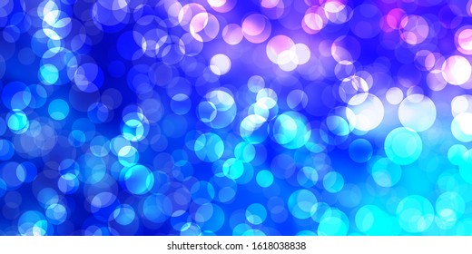 Light Pink, Blue vector pattern with spheres. Modern abstract illustration with colorful circle shapes. New template for a brand book.