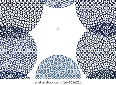 Light Pink, Blue vector pattern with spheres. Beautiful colored illustration with blurred circles in nature style. New template for your brand book.