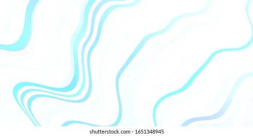 Light Pink, Blue vector pattern with curves. Abstract illustration with gradient bows. Pattern for busines booklets, leaflets