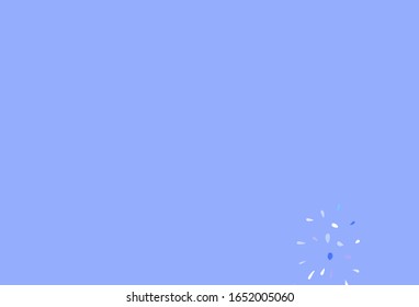 Light Pink, Blue vector pattern with spheres. Abstract illustration with colored bubbles in nature style. Design for your business advert.