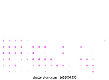 Light Pink, Blue vector pattern with spheres. Beautiful colored illustration with blurred circles in nature style. Design for poster, banner of websites.
