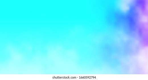 Light Pink, Blue vector pattern with clouds. Gradient illustration with colorful sky, clouds. Template for websites.