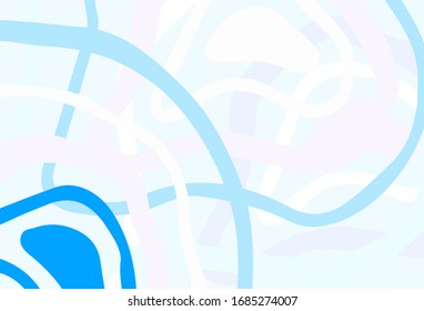 Light Pink, Blue vector pattern with random forms. Decorative design in abstract style with random forms. Modern design for your business card.