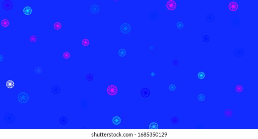 Light Pink, Blue vector pattern with spheres. Modern abstract illustration with colorful circle shapes. Design for posters, banners.