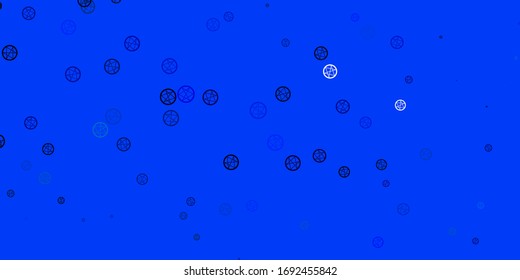 Light Pink, Blue vector pattern with magic elements. Retro design in abstract style with witchcraft forms. Simple base for your occult design.