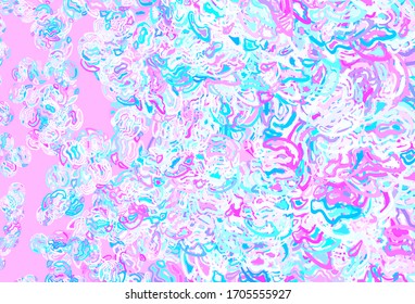 Light Pink, Blue vector pattern with random forms. Decorative design in abstract style with random forms. Simple design for your web site.