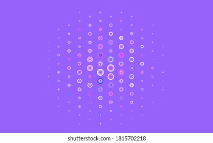 Light Pink, Blue vector pattern with spheres. Abstract illustration with colored bubbles in nature style. Pattern for ads, leaflets.