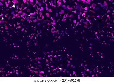 Light Pink, Blue vector pattern with chaotic shapes. Colorful chaotic forms with gradient in modern style. Best smart design for your business.