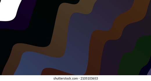 Light Pink, Blue vector pattern with lines. Gradient illustration in simple style with bows. Pattern for busines booklets, leaflets