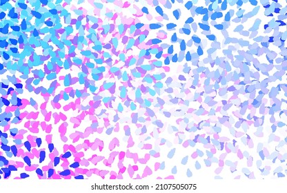 Light Pink, Blue vector pattern with random forms. Illustration with colorful gradient shapes in abstract style. Best smart design for your business.