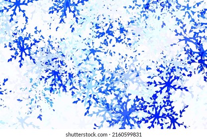 Light Pink, Blue vector pattern with random forms. Colorful chaotic forms with gradient in modern style. Background for a cell phone.