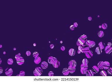 Light pink, blue vector pattern with spheres. Illustration with set of shining colorful abstract circles. Design for posters, banners.