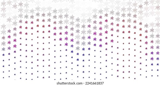 Patrón vector azul rosa claro con elementos coronavirus. Ilustración inteligente con signos cómodos en estilo decorativo. Diseño para la alerta de riesgo biológico.