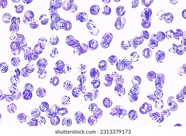 Light Pink, Blue vector pattern with spheres. Beautiful colored illustration with blurred circles in nature style. Pattern for beautiful websites.