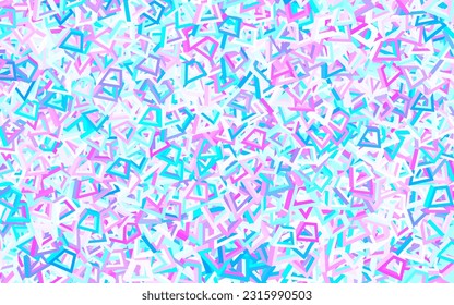 Light Pink, Blue vector pattern with random forms. Illustration with colorful gradient shapes in abstract style. Background for a cell phone.